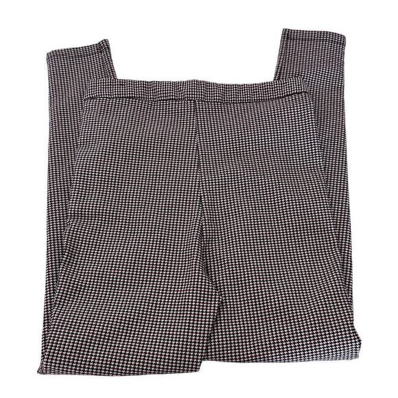 Zara Brown/Maroon Houndstooth High Rise Skinny Pants- M - Picture 2 of 9